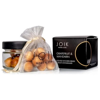 Afbeelding van Joik Houten Geurkralen Grapefruit &amp; Mandarin Hout 15 delig