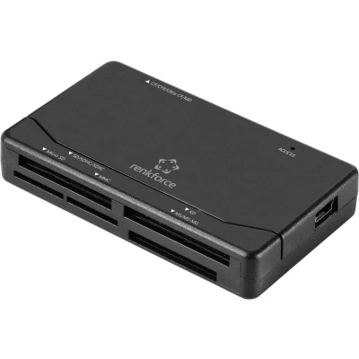 Afbeelding van Renkforce RF PCR 150 Externe geheugenkaartlezer USB 2.0 Zwart