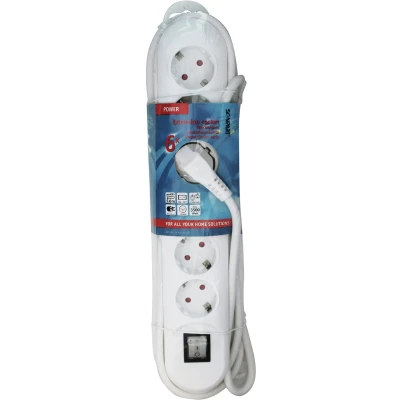 Afbeelding van Scanpart Tafelcontactdoos 6 V Randaarde Schakelaar Ak En 5.0M(3X1,5Mm)