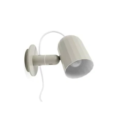 Afbeelding van HAY Noc Button Wandlamp Met Snoer Off White