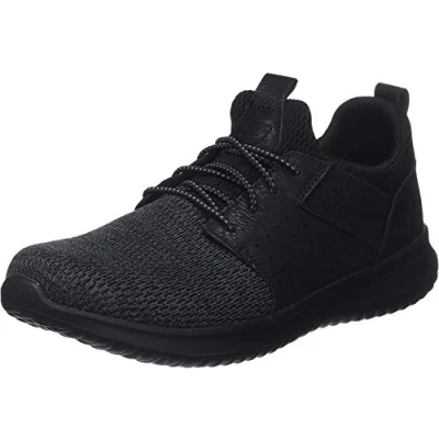 Afbeelding van Skechers Delson Camben Sneakers voor heren, Zwart Mesh W Synthetisch