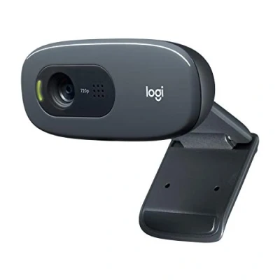 Afbeelding van Logitech Webcam C270 HD 720p, 60 gezichtsveld, vaste focus, belichtingscorrectie, USB poort, ruisonderdrukking, universele ondersteuning, voor Skype, FaceTime, Hangouts enz. Zwart