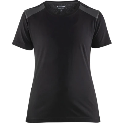 Afbeelding van Blaklader Dames T shirt 3479 1042 Zwart/Donkergrijs XS