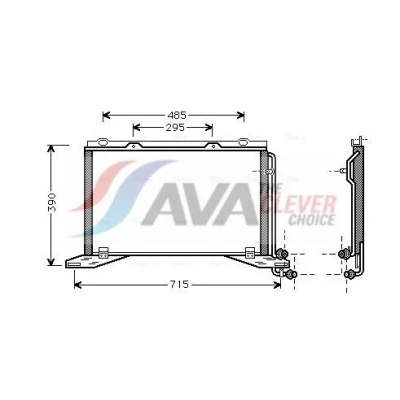 Afbeelding van Ava Cooling Airco condensor MS5222