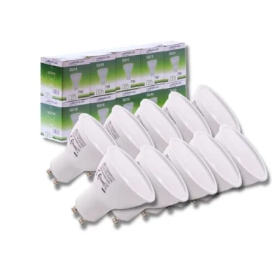 Afbeelding van JANDEI Set van 10 7W GU10 ledlampen (komt overeen met 50 W), 4200 K neutraal wit, 650 lumen, spaarlampen niet dimbaar, voor thuis, kantoor, winkel