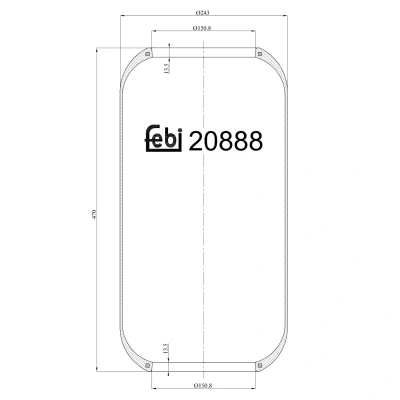 Afbeelding van Febi Bilstein Veerbalg 20888