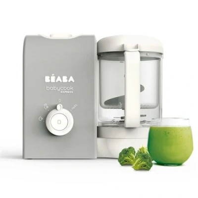 Image de Babycook express Robot bébé 4 en 1 mixeur cuiseur Gris Velours