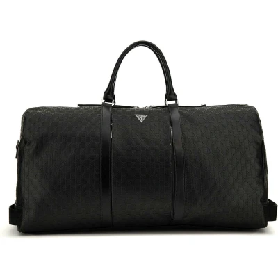 Afbeelding van Guess PISA Double ZIP Weekendtas, Heren, Maat: One Size, Black