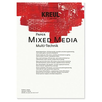 Afbeelding van KREUL Paper Mixed Media A4 10 sheets 300gr