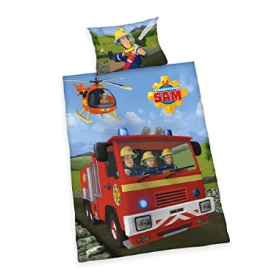 Afbeelding van Herding SAM LE POMPIER Omkeerbaar beddengoed, dekbedovertrek 40 x 60 cm, kussensloop 100 135 katoen/renforcé