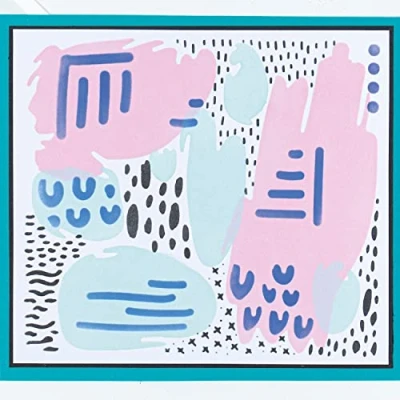 Afbeelding van Layered stencil abstract marks Sizzix