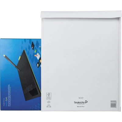 Afbeelding van Mail Lite Plus Luchtkussenenveloppen, Wit, K/7, 350 X 470 Mm, Doos Van 50 Stuks Enveloppen
