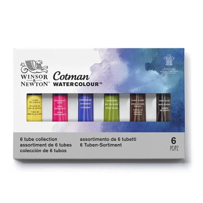 Image de Winsor &amp; Newton Cotman tubes d&#039;aquarelle 8 ml (6 pièces)