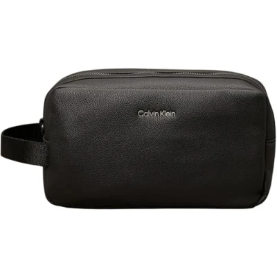 Afbeelding van Calvin Klein Warmth Toilettas Met Logo Zwart