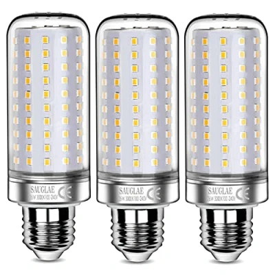 Afbeelding van Sauglae Ledlampen, 26 W, komt overeen met 200 gloeilamp, 3000 lm, K, warm wit, lampen E27 Edison schroeven, 3 stuks