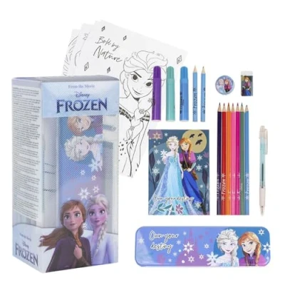 Afbeelding van Schrijfset Frozen 24 Onderdelen Blauw