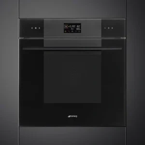 Afbeelding van Smeg Combi microgolfoven Speedwave Xl Multifunctie 60 Cm 1000w Vapor Clean 02 Evoscreen Display Full Touch Zwart