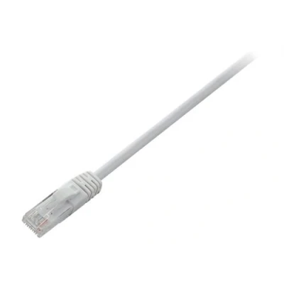 Image de V7 Cordon de raccordement RJ 45 (M) pour 5 m UTP CAT 6 moulé, sans crochet blanc
