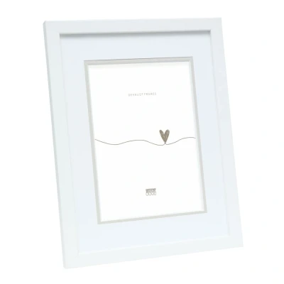 Afbeelding van Deknudt Fotokader in wit met passe partout 20x30 S43AK1