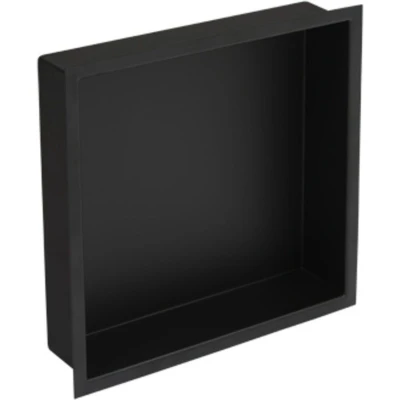 Afbeelding van Plieger Inbox inbouwnis met flens 30x30x7.5cm waterproof zwart