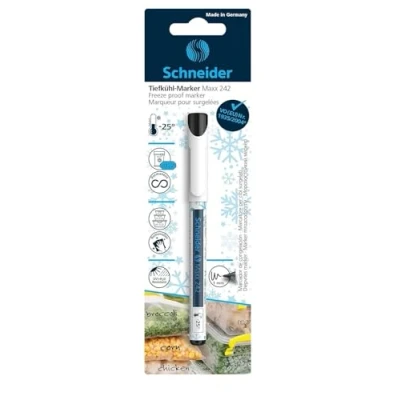 Image de Schneider Maxx 242 Marqueur pour congélateur Noir Largeur de trait 1 mm Résistant au gel jusqu&#039;à 25 C
