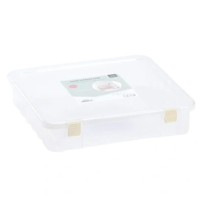 Image de Vaessen Creative Boîte de rangement Système Transparent Pour papier bricolage, couleur 30,5 x cm
