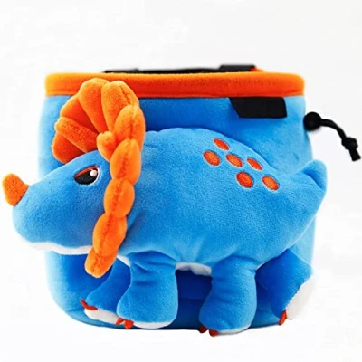 Afbeelding van YY vertical chalkbag Triceratops pofzak magnesium klimmen gewichtheffen turnen dinosaurus