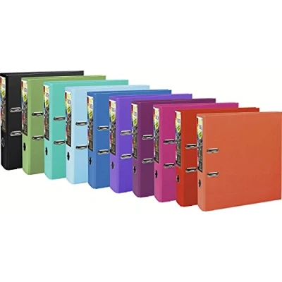 Afbeelding van Exacompta Ordner Prem&#039;Touch voor ft A4+, rug van 8 cm, geassorteerde trendkleuren