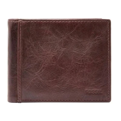 Afbeelding van Fossil Ingram Portemonnee, Heren, Maat: One Size, Brown