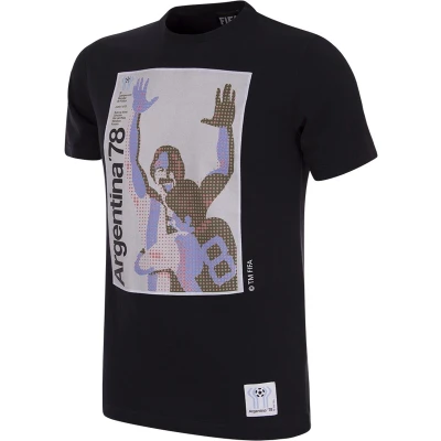 Afbeelding van Argentina 1978 World Cup Poster T Shirt Black S