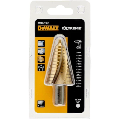 Afbeelding van DEWALT DT90247 QZ metaal trappenboor titanium 5 35mm schacht aansluiting