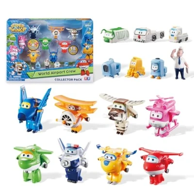 Afbeelding van Super Wings Transform a bots Wereldvliegtuigen, serie 2, (pak van 15 figuren 5 cm), kinderspeelgoed 2 3 4 6 7 8 jaar oud jongens meisjes