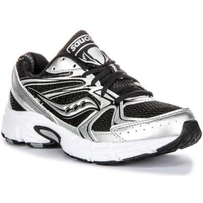 Afbeelding van Saucony RIDE Millennium Sneakers laag, Dames, Maat: 40, Black/silver Imitatieleer/ textiel