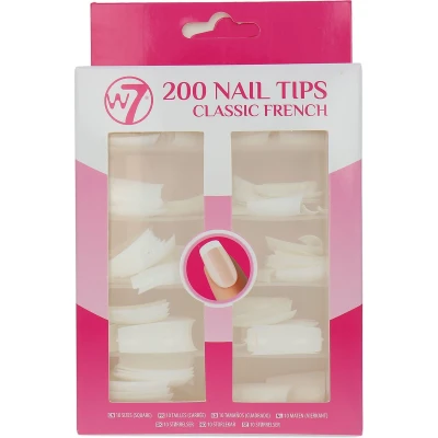 Afbeelding van W7 200 Nail Tips Classic French