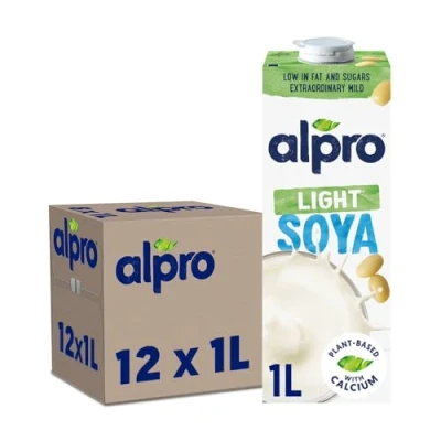 Afbeelding van Alpro Drink Plantaardige Sojadrank Light Lactosevrij &amp; Glutenvrij 12 x 1L