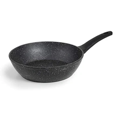 Afbeelding van LACOR 26834 Honda pan met antiaanbaklaag, gesmeed aluminium, geschikt voor alle warmtebronnen, inclusief inductie, Full Induction, milieuvriendelijk, PFOA vrij, zwart, Ø 24 cm