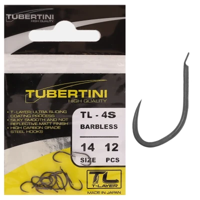 Afbeelding van Tubertini Haken TL 4S Barbless (12 pcs) Maat : 12
