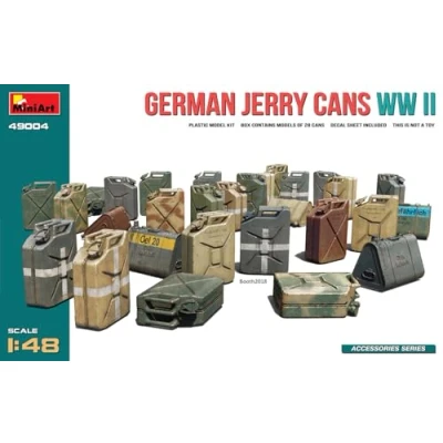Afbeelding van 1:48 MiniArt 49004 German Jerry Cans WWII Plastic Modelbouwpakket
