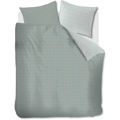 Afbeelding van Riviera Maison Twisted dekbedovertrek Tweepersoons 200x200/220 Grijsgroen