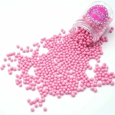 Afbeelding van Strooisel Pure Love Suikerparels roze 90 g Suikerglitter voor kinderverjaardag Cupcake Topper Kerstmis muffins