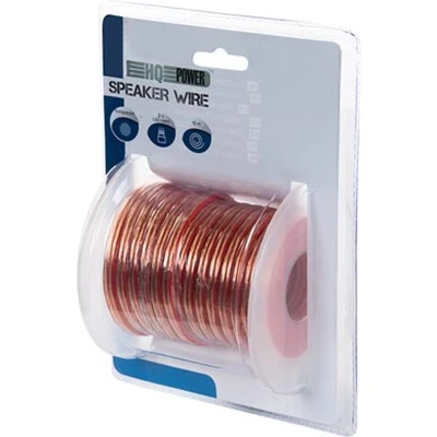 Afbeelding van Luidsprekerkabel op rol HQ Power 15 meter (1.5 mm², Transparant)