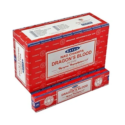Afbeelding van Wierookstokjes Satya Dragon&#039;s Blood (12 pakjes van 15 gram)