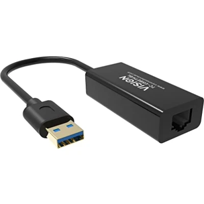 Afbeelding van Vision TC USBETH/BL netwerkkaart Ethernet