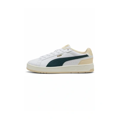 Afbeelding van Puma Court Classico Sneakers laag, Maat: 44.5, White/green terrain canvas Kunststof/ textiel