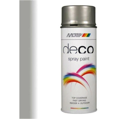 Image de Motip Deco Laque En Spray Brillant 0,4l Aluminium Blanc