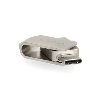 Afbeelding van Nedis Flash drive 64 GB USB A/USB C Leessnelheid: 90 MB/s Schrijfsnelheid: (64 GB, 3.2), stick, Zilver