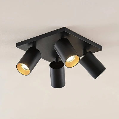 Afbeelding van Arcchio buitenspot 4lichts Aluminium H: 12.5 cm GU10 zwart