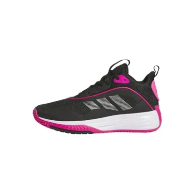 Afbeelding van adidas OWNTHEGAME 3.0 SHOES basketbalschoenen voor heren, Core Zwart/Iron Met./Shock Roze, 48 EU