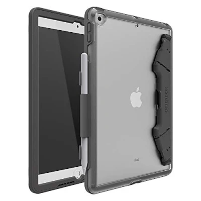 Image de OtterBox UnlimitEd Boîtier de protection pour tablette polyuréthane polycarbonate caoutchouc synthétique gris ardoise Apple 10.2 inch iPad (7ème génération 8ème 9ème génération)