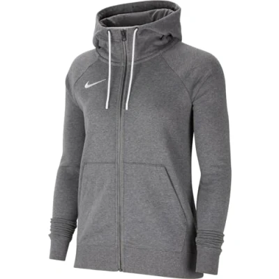 Afbeelding van Nike Performance W NK FLC PARK20 FZ Hoodie Sweater met rits Charcoal heather white, Dames, Maat: XS, white